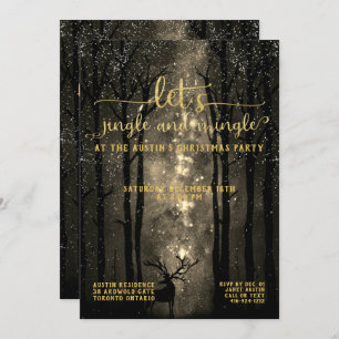 Invitation Jingle & Mingle Celestial Woodland Fête