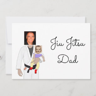 Invitation Jiu Jitsu Dad Custom Photos and Handwritten Text