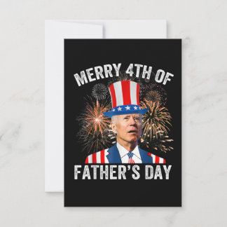 Invitation Joe Biden Joyeux 4ème fête des pères Funny 4 juill