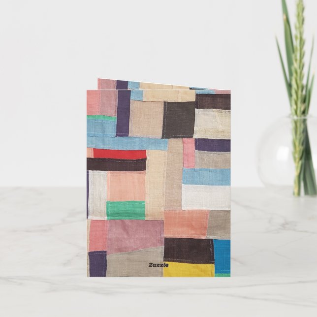 Invitation Jogakbo, produit à coudre à la main fabriqué avec  (Dos)