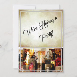 Invitation John Singer Sargent Collage de portrait de dame él