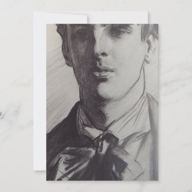 Invitation John Singer Sargent : William Butler Yeats (Devant)