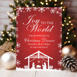 Invitation Joie religieuse de Noël à l'invitation mondiale