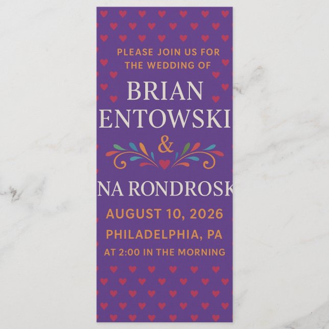 Invitation Join Us for a Day of Love and Celebration  (Devant)