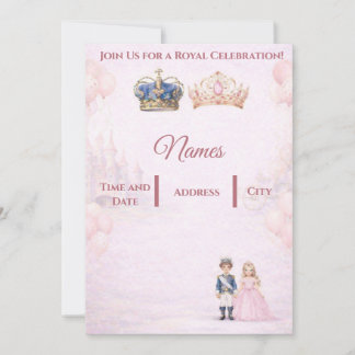 Invitation Join us for a Royal Celebration Birthday Invites