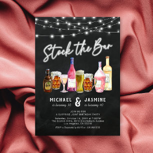 Invitation Joint Adult Birthday Party