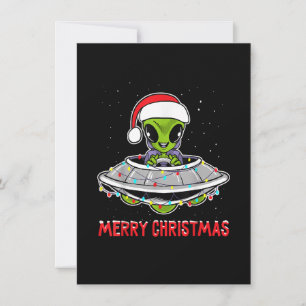 Invitation Joli Alien Noël Arbre Lumières Noël Fêtes de Noël