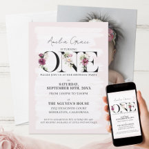 Joli Blush Floral ONE Baby Girl's premier annivers