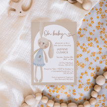 Joli Boho Oh Baby Baby shower lapin