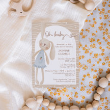 Joli Boho Oh Baby Bunny Hearts Baby shower