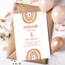 Joli Boho Rainbow Peach Blush Anniversaire