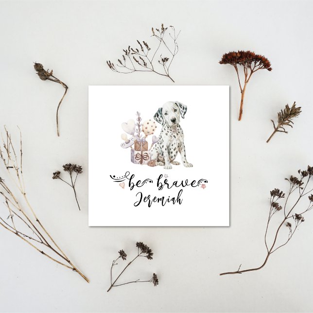 Invitation Joli chiot dalmate avec citation de bétail être co (Créateur téléchargé)