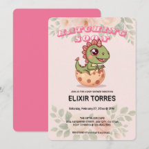 Joli Dino Rose Qui Éclot Bientôt