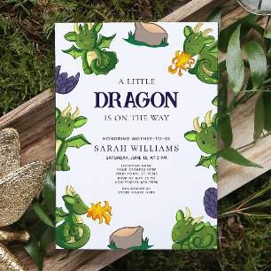 Invitation Joli Dragon En Route Douche Unisexe