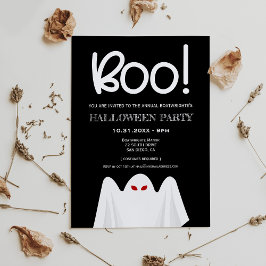 Invitation Joli fantôme éffrayant fête d'Halloween