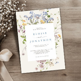 Invitation Joli Fleur sauvage de printemps Meadow Garden Mari