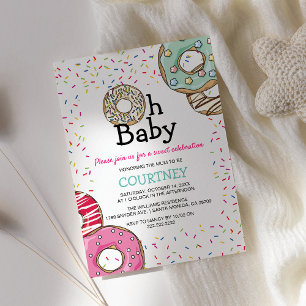 Invitation Joli gâteau et pépites Oh bébé   Shower de bébé