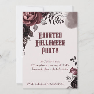 Invitation Joli Halloween hanté