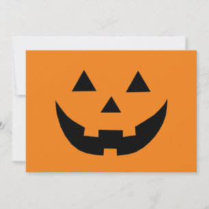 Invitation Joli Jack-o'-lantern orange drôle Halloween