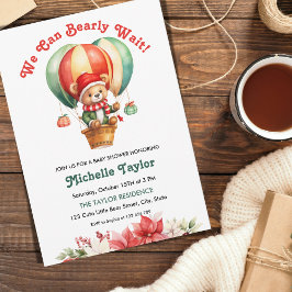 Invitation Joli Noël Nous Pouvons Attendre Bébé Garçon Douche