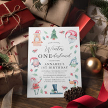 Joli ONEderland d'hiver Noël 1er anniversaire