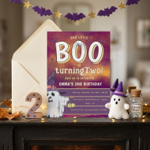 Joli Petit Boo Halloween Deuxième Anniversaire