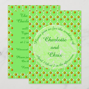 Invitation Joli Printemps Mariage Fleur de pomme et Pommes da