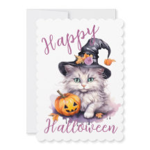 Joli rose Halloween fête d'anniversaire Kitten Cit
