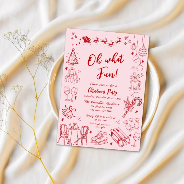 Invitation Joli roux de fête de Noël (Créateur téléchargé)