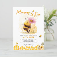 Jolie Abeille Jaune Fête Mère À Être Baby shower