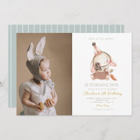 Jolie aquarelle Petite carotte de lapin Anniversai