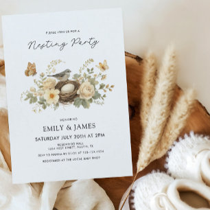 Invitation Jolie Baby Shower Fête de Naissance sur le thème d