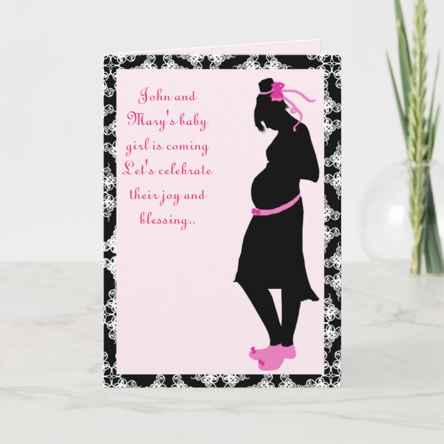 Invitation jolie en rose (Devant)