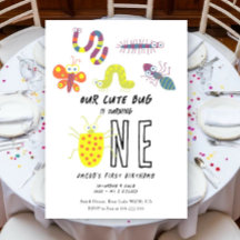 Jolie Fête d'anniversaire Enfant Punaise Ver Papil