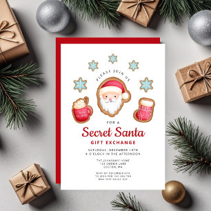 Invitation Jolie fête de Noël de Secret Santa