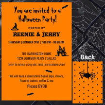 Jolie fête d'Halloween pour adultes noir et orange