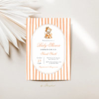 Jolie fille Baby shower Citrouille