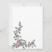 Jolie Fleur de Vigne Rose Gemme Cristal Tendance F