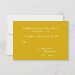 Invitation Jolie fleur jaune sauvage pissenlit mariage RSVP