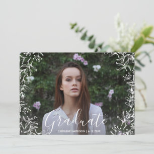 Invitation Jolie Floral Graduate Party Photo