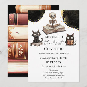 Invitation Jolie Halloween Chapitre suivant 10e anniversaire