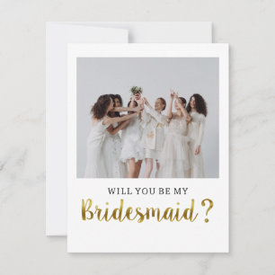 Invitation Jolie Moderne Veux-tu être ma demoiselle d'honneur