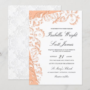 Invitation Jolie Pêche Florale Design