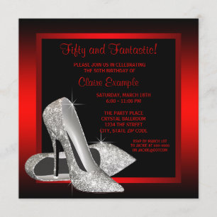 Invitation Jolies chaussures à talons hauts pailletées noires