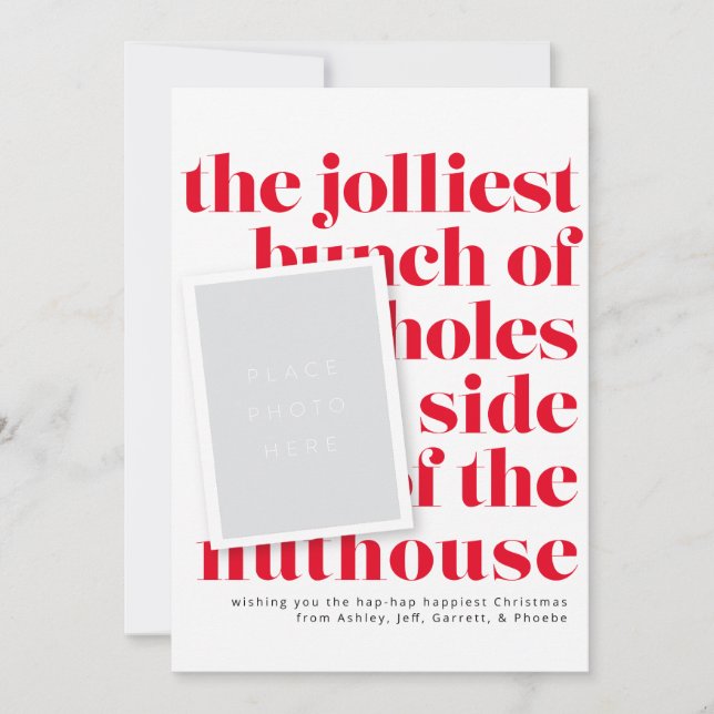 Invitation Jolle Bunch Tradition de vacances Portrait Photos (Devant)