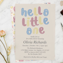 Jote Boho Hello Little One Baby shower