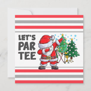 Invitation Jouer au golf avec le Père Noël, notre fête Par Te