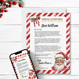Invitation Jouer Personnalisé Naughty Lettre De Père Noël Fun