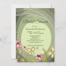 Invitation Jouer Vert & Lady-bird