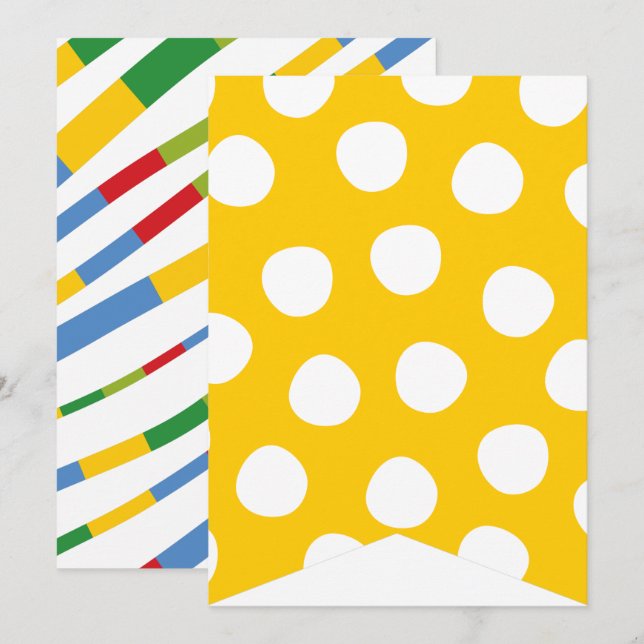 Invitation Jouets de garçons Transport Bonne bannière de fête (Devant / Derrière)